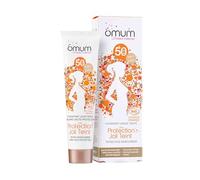 OMUM Ma Protection Joli Tinte (arena) - Protector solar facial teñido SPF50 - Protección UVA & UVB, 100% compatible con el embarazo y la lactancia - Textura fondant, acabado no graso - Vegano - 40 ml