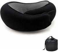 Omuotaut Wander Plus 2024 Cojín de viaje, cojín cervical Flyhugz, cojín cervical de viaje Wander Plus, almohada de viaje de espuma viscoelástica para aviones, cojín cervical de viaje (negro)