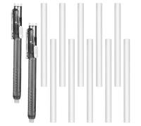 Omvial 12 gomas de borrar mecánicas retráctiles, estilo bolígrafo, borradores precisos, bolígrafos de borrado de lápiz blanco, recambio de borrador