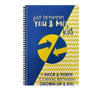 Omvial Just Between You & Me, Kid: A Back & Forth Journal Between Grown-Up & Kid - Diario de comunicación para niños y adultos, color naranja y azul