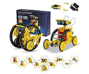 OMWay Stem 12-in-1 Solar Robot Toys, Science Kits for Kids Age 8, Building Experiment Engineering Robotics for 9 10 11 12 13 14 Year Old Boys Girls Teens