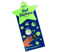Omy Nail Stickers Glow in the Dark para Niños - 200 pegatinas fosforescentes para uñas, resistentes al agua, duraderas y creativas | Fáciles de aplicar y no tóxicas | A partir de 3 años