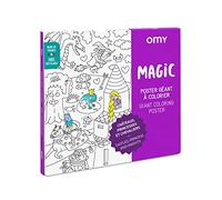 OMY Póster para Colorear Magic, Papel, Multicolor, 40,4 x 26 x 24 cm