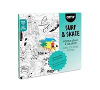 Omy Poster XL Surf & Skate para Colorear 100x70cm
