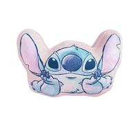 OMYDREAM Disney Home Stitch Cutie Cojín Forma Velboa | Habitación Infantil | 100% Poliéster | Oeko-Tex | 35 x 35 cm | Estampado (Rosa, 35 x 35 cm)