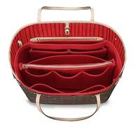 OMYSTYLE Organizador de bolso para bolsos, organizador de bolsas de fieltro para bolso y bolso, organizador de bolsa de mano con 5 tamaños, compatible con Neverful Speedy y más, rojo, XL