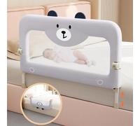 omzer Barandilla de protección de cama para niños pequeños, 32 pulgadas, balanceo hacia abajo y altura ajustable para niños pequeños, protector de barandilla de cama de bebé para cama individual