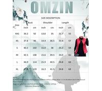 OMZIN Gilet Con Zip Da Donna Con Tasche Gilet Caldo Senza Maniche Per L'autunno Inverno Blu Navy XL