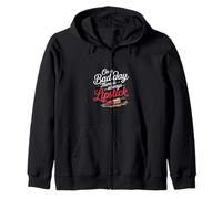 On A Bad Day There Is Always Lipstick Women Confidence ----- Sudadera con Capucha