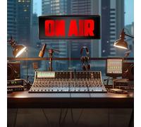 ON AIR LED Sign Light Many Lighting Modes Wireless Remote Control Switch for Recording Studio Decoration Youtube Streamers Live Streaming of Gamers