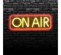 ON Air Letrero de Neón, Luces de Neón LED Alimentadas por USB, Luces Decorativas LEDs para Estudio en, Letrero de Luz en el Aire, Letrero de Neón LEDs para Grabación en