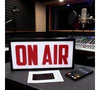 On Air - Luz LED con luz roja brillante brillante, muchos modos de iluminación, interruptor de control remoto inalámbrico, para transmisión de juegos, YouTube, podcast, estudios, creadores de