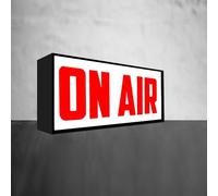 ON AIR Sign LED Retro Light USB Powered Wall Mount or Desk Light Box for Recording Radio Station Streaming YouTube Podcast Studios(11.81 * 5.51 * 3.35in)