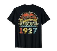(ON Back) 99 Edición Limitada 1927 Agosto 99 cumpleaños Camiseta