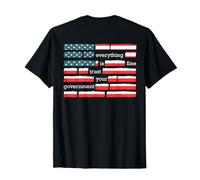 On Back Everything Is Fine Trust Your Government Funny Camiseta