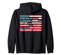 On Back Everything Is Fine Trust Your Government Funny Sudadera con Capucha