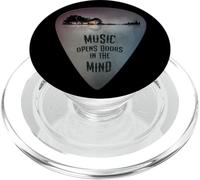ON Back - Guitarra para Guitarra Envejecida, diseño de Lake Reflections PopSockets PopGrip para MagSafe
