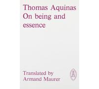 On Being and Essence English: 01 (Mediaeval Sources in Translation)