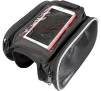 ON BIKE Bolsa para Smartphone con Bolsillos Laterales | Bolsa Universal para Smartphone con Pantalla Táctil, Ventana Y Fijación Al Marco, Impermeable con Bolsillos con Cremallera para Accesorios