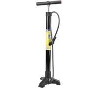 On Bike Bomba de Taller para Bicicletas de Metal Negro con Mango ergonómico en T, inflado rápido, válvulas Italianas, francesas y estadounidenses, 3 pies Antideslizantes