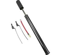 On Bike Bomba Infladora De Ruedas De 40 Cm para Bicicletas, De Plástico, Compacta, Ligera, con Soporte para Cuadro Incluido, Compatible con Válvulas Presta Y Schrader, Ideal para Emergencias Y
