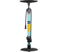 On Bike Bomba infladora de Ruedas de Bicicleta de Acero con manómetro Integrado, válvulas Presta y Schrader de Alta presión, Mango ergonómico y Base Antideslizante