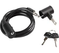 On Bike Cable antirrobo en espiral para bicicleta de 0,8 x 120 cm, con soporte de sillín incluido, candado seguro, flexible y fácil de transportar para uso diario