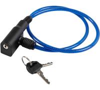 On Bike Candado Con Cable Para Bicicletas De Acero Azul Revestido Con PVC, Diámetro 6 Mm Y Longitud 650 Mm, Con Candado