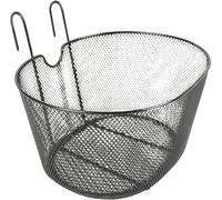 On Bike Cesta Delantera de Bicicleta de Metal plastificado con Soporte para Manillar, Duradera, Resistente a la corrosión y espaciosa, fácil de Instalar en Bicicletas urbanas y MTB