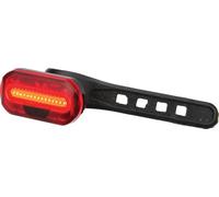On Bike Luz Trasera para Ciclo De Bombillas | Luz Trasera De Bicicleta con 15 LED Rojos | 2 Funciones De Luz Fija E Intermitente | Accesorio Universal con Correa Y Pilas Incluidas