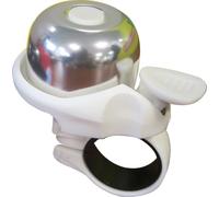 On Bike Mini Timbre Universal para Bicicleta En Acero Blanco/Plateado