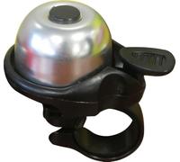 On Bike Mini Timbre Universal para Bicicleta En Acero Negro Y Plateado