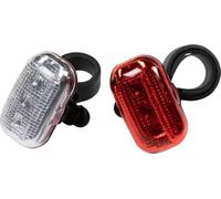On Bike Par de Luces Delanteras y traseras ovaladas de 3 LED