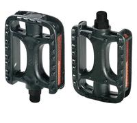 On Bike Pedales de Nailon duraderos para Bicicleta Urbana con reflectores Laterales para Mayor Seguridad y Visibilidad, compatibles con manillares estándar