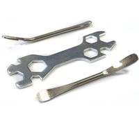 ON BIKE Set Universal de Mantenimiento para Bicicletas con Llaves y elevadores de Fundas