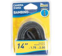 On Bike Tubo Interior De Bicicleta De 14 Pulgadas X 1,75 - 1,90 - E.T.R.T.O. 47-254, Válvula Schrader, Duradero Y Seguro para Bicicletas Infantiles De 14 Pulgadas, Fácil De Montar Y Sujetar Durante