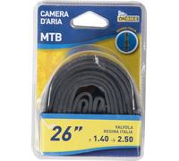 ON Bike - Tubo Interior para Bicicleta | Sustitución Fácil | Válvulas Regina | para Bicicletas de Adultos | Caucho de Butilo, Negro, 26" x 1.40-2.50