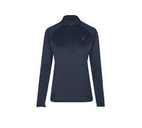 ON Camiseta funcional con cremallera Climate para mujer azul oscuro | L