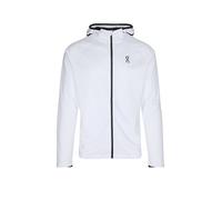 ON Chaqueta de running para hombre Climate con cremallera y capucha blanco | XL