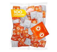 ON) Condones Banana I 54 mm de ancho I Paquete de 100 unidades I Condones amarillos y afrutados I con lubricante de silicona I grosor de pared de 0,07 mm I Condones veganos I Condones para hombres