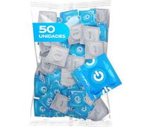 ON) Condones Sensación Natural, 54 mm de ancho, naturales, Grosor de pared delgado de 0,07 mm, hombres, Paquete de 50 unidades