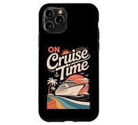 On Cruise Time Bold Ship Sunset Retro Ocean Carcasa para iPhone 11 Pro