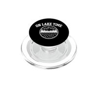 On Lake Time - Funny Diching Lake House Novelty Vacation Lake PopSockets PopGrip para MagSafe