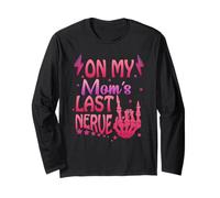 On My Moms Last Nerve Funny Quote For Kids Boys Girls Humour Manga Larga