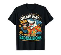 On My Way to Make Some Bad Decisions Tropical Shark Vacation Camiseta