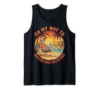 On My Way To Making Bad Decisions Esqueleto Playa Camiseta sin Mangas