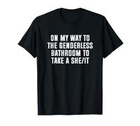 On My Way To The Genderless Bathroom To Take a She/It Camiseta