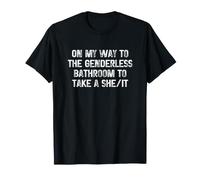 On My Way To The Genderless Bathroom To Take a She/It Camiseta