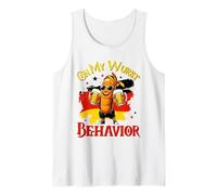 On My Wurst Behavior - Funny German Oktoberfest Beer Tee Camiseta sin Mangas