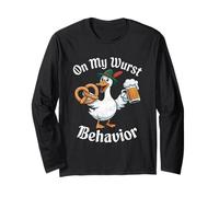 On My Wurst Behavior Oktoberfest Funny German American Humor Manga Larga